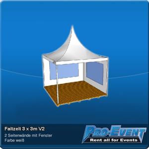 Faltzelt 3 x 3m V2