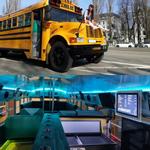 Partybus US School Bus Schulbus in Gelb für 26 Personen