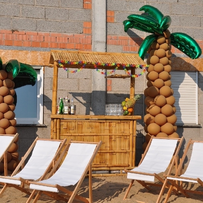 Kleine Cocktailbar im karibischen Stil inkl. 19% MwSt., Cocktailbar