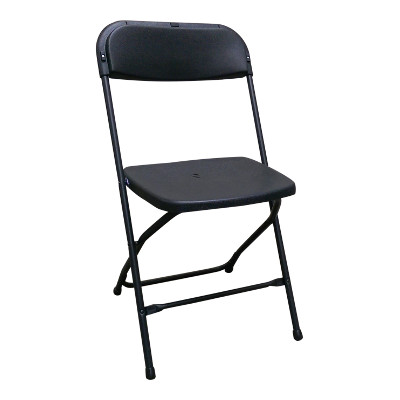 Klappstuhl aus Metall, schwarz, Stühle - 3695319229 mieten | Erento.com