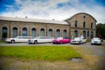 Stretchlimousine Lincoln Town Car in Weiß / Pink