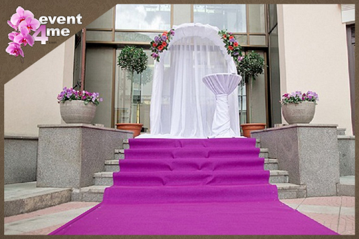 Hochzeits - Teppich, VIP - Event roter Teppich, Fuchsia Teppich, Weißer  Läufer., Sonstiges für die Hochzeit - 5627219700 mieten