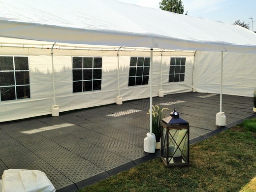 Partyzelt Zelt mit Boden 3 x 8 Meter PVC www.mietedeinezelte.de