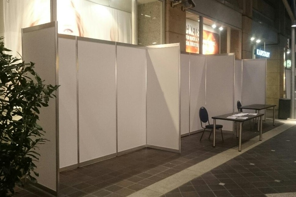 Messewand Stellwand, Preis pro Meter inkl. Lieferung und Auf-Abbau