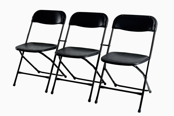 Produktbild von PIPIPOXER PU Klappstuhl Mit Metallrahmen, Gepolsterter Sitz Und Ruecken, Klappbare Event Stuehle, Party Stuhl Set Fuer Home Office, Gaestezimmer, Konferenzraum, Schwarz 4516753483