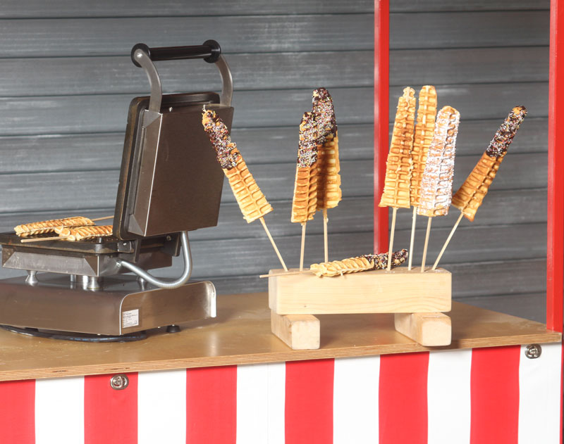 Waffelbackerei Waffeleisen Inkl 300 Waffeln Am Stiel Zubehor Mieten Catering 3018501968 Mieten Erento Com