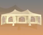 Pagodenzelt 5 x 6,8 m