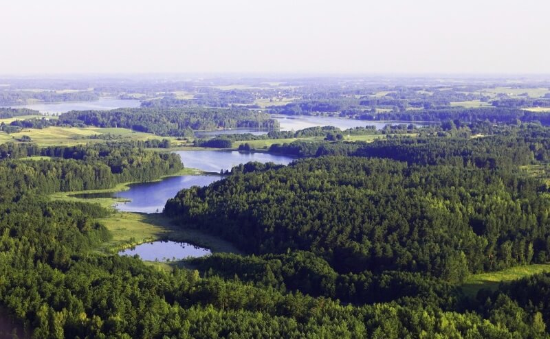Seen und Wälder in Litauen