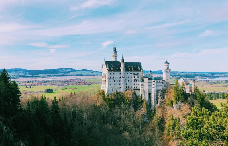 Schloss Neuschwanstein bei Füssen im Allgäu