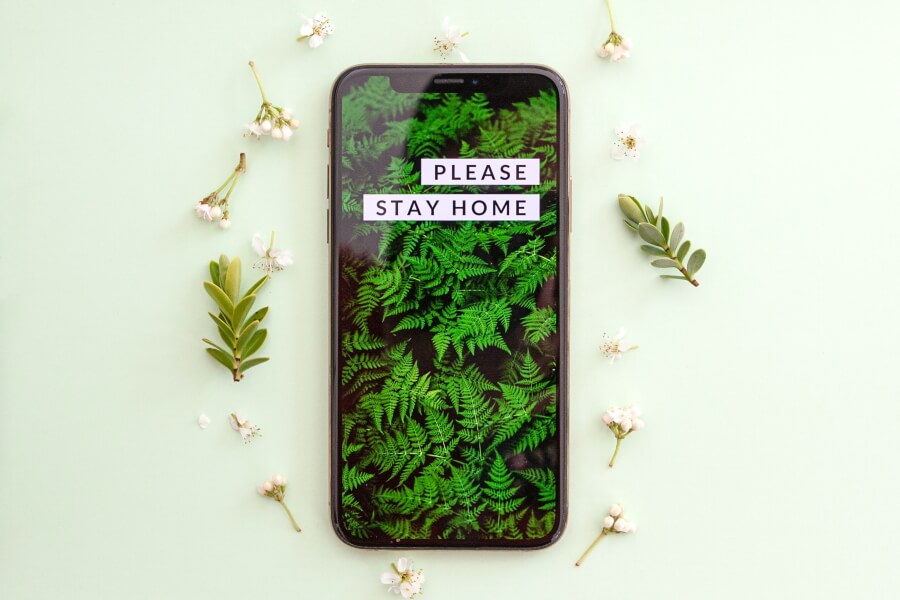 Smartphone Wallpaper Stay Home