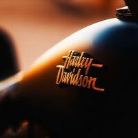 Harley Davidson Tank in Nahaufnahme