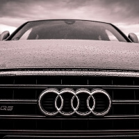 Audi Kühlergrill in Nahaufnahme